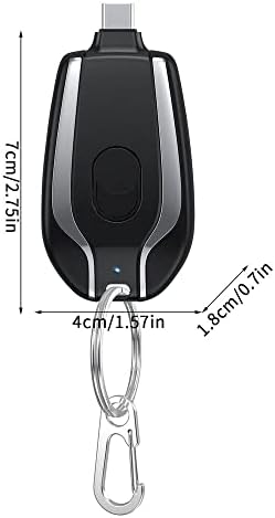Mini Keychain Power Bank: Fast Charging Emergency Charger