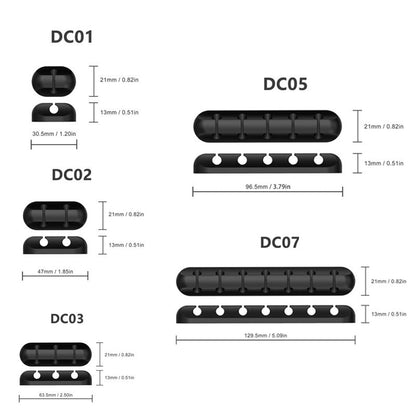 Silicone Adhesive Cable Organizer