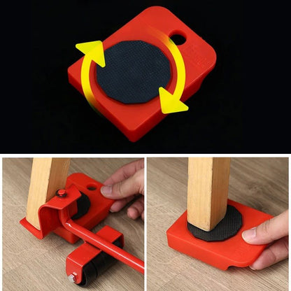 5-Piece Furniture Lifter and Slider Set for Effortless Mobility